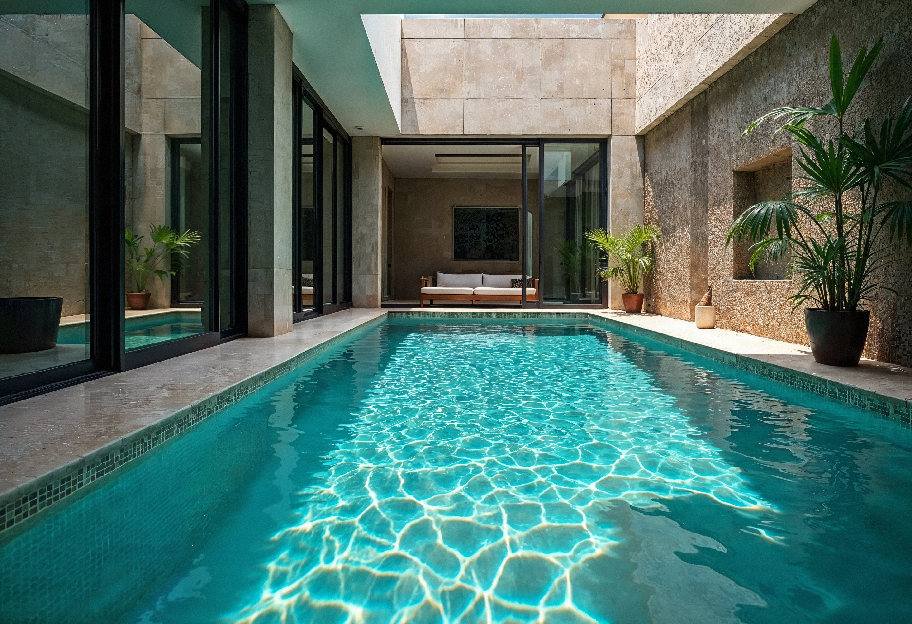 Бассейн с интегрированной SPA-зоной
